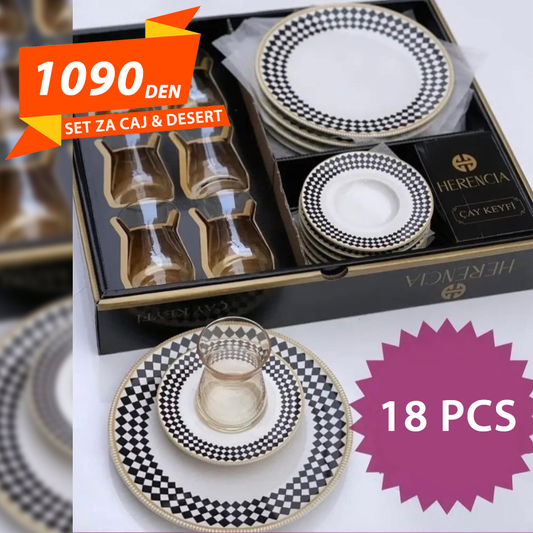 Set za Caj & Desert 18pcs