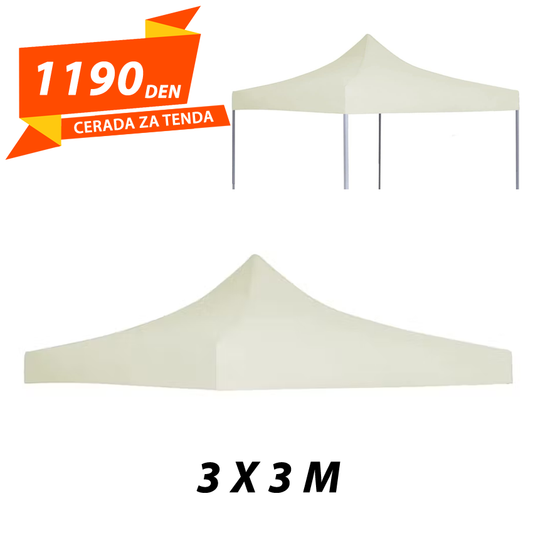 Cerada za Tenda Bela 3x3 Metri