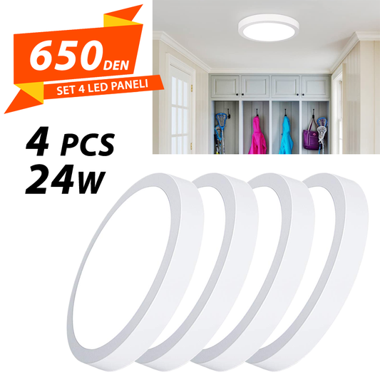 Set 4 Led Paneli 24w