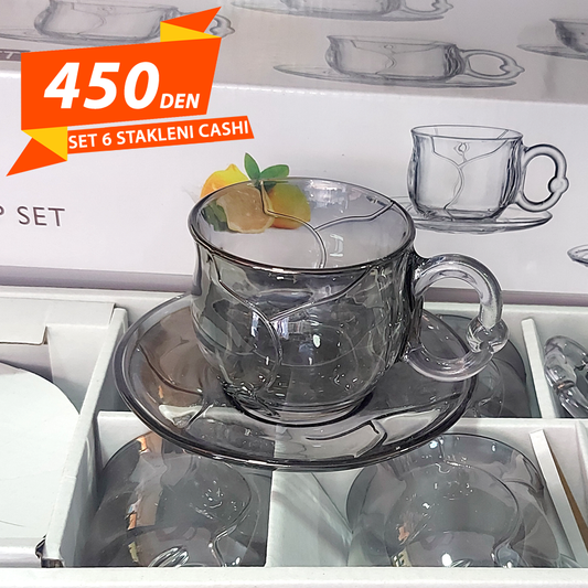 Set 6 Stakleni Cashi