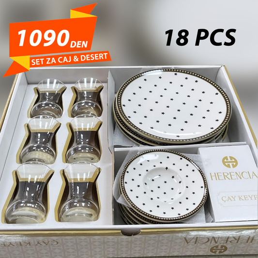 Set za Caj & Desert 18 pcs
