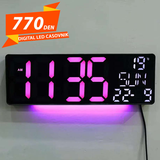 Digitalen Led Casovnik Ziden