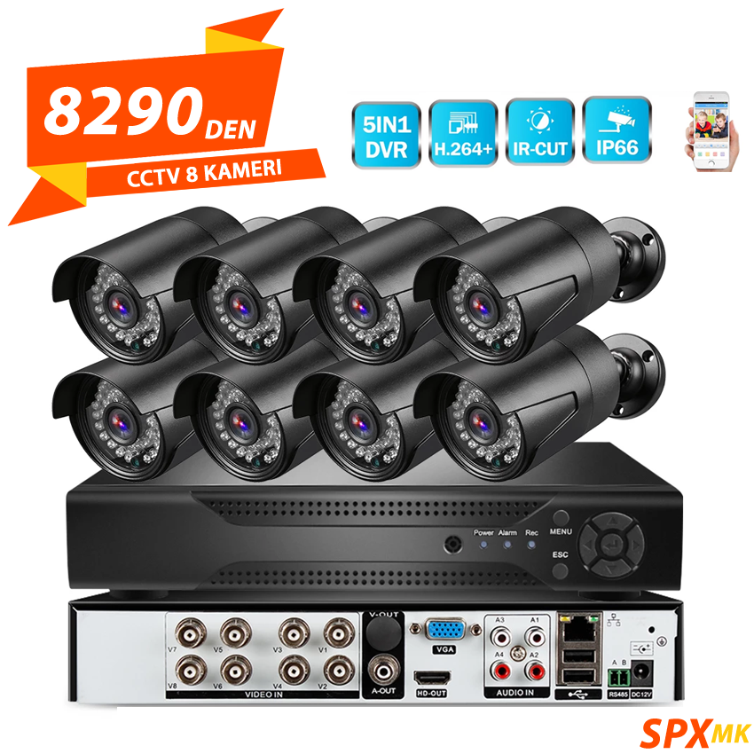CCTV Kameri 8pcs – SPX MK