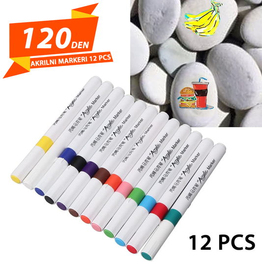 Set 12 Akrilni Markeri