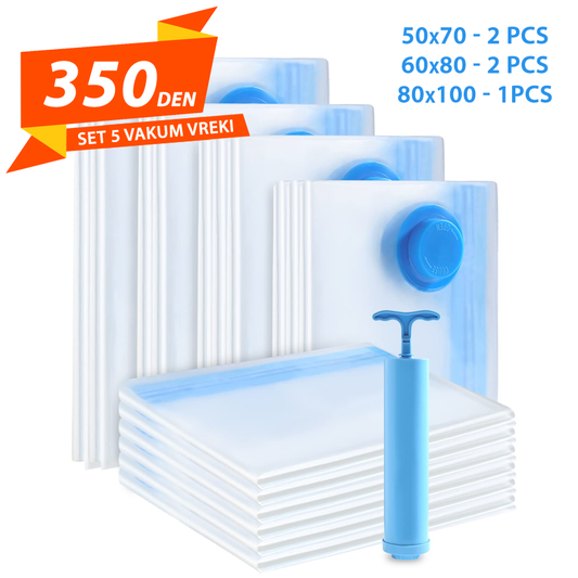 Set 5 Vakum Kesi + Pumpa
