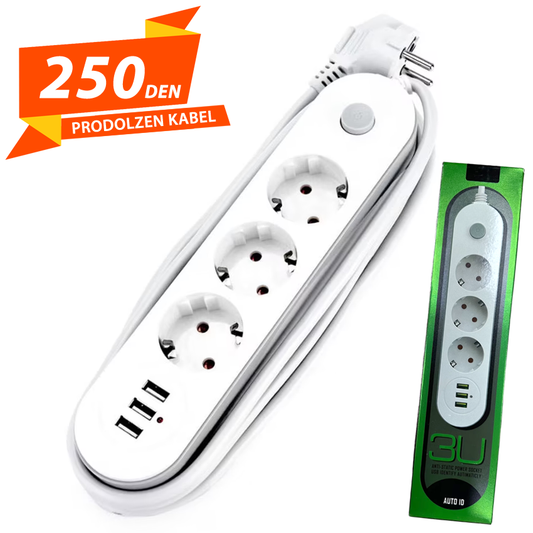 Prodolzen Kabel + 3 Usb Port