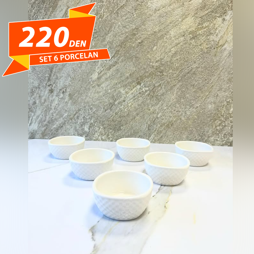 Set 6 Porcelan Zdeli