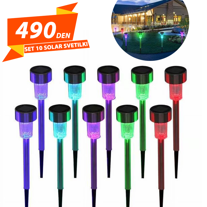 Set 10 Rgb Led Svetilki