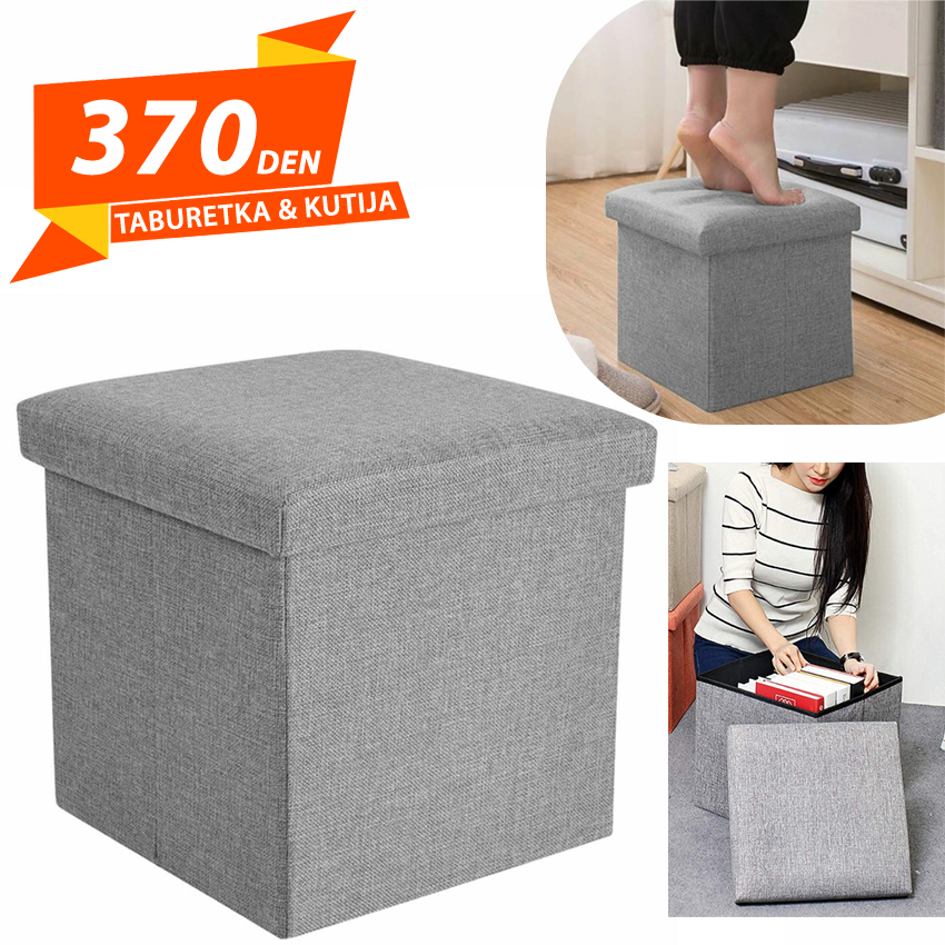 Taburetka & Kutija za Skladiranje