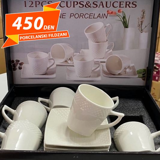 Porcelanski Fildzani 6pcs