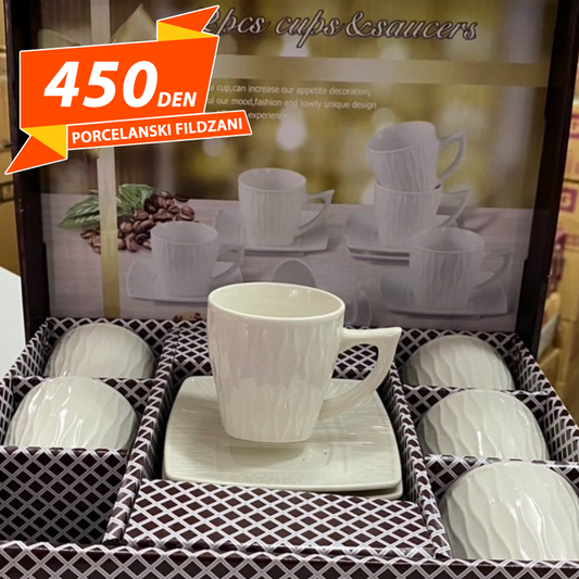 Porcelanski Fildzani 6pcs