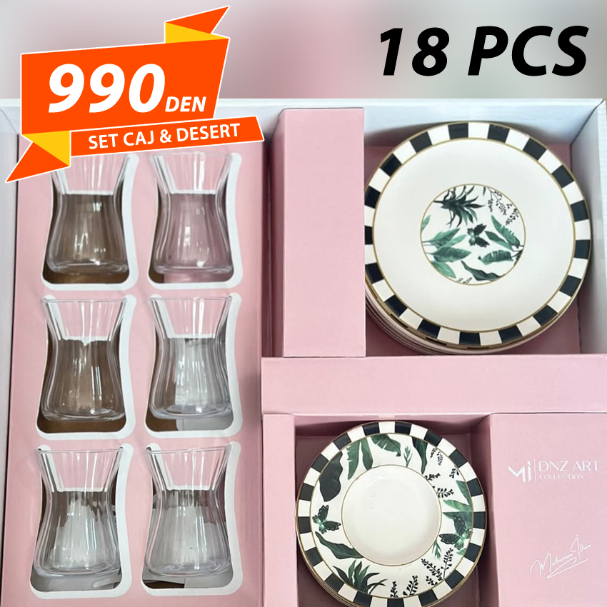 Set za Caj & Desert 18pcs
