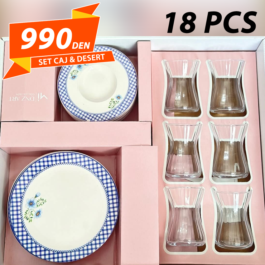 Set za Caj & Desert 18 pcs