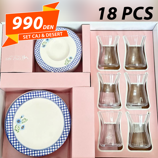 Set za Caj & Desert 18 pcs