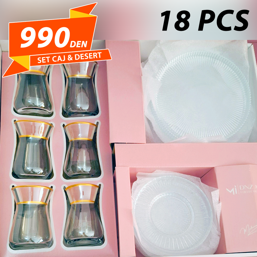 Set za Caj & Desert 18pcs