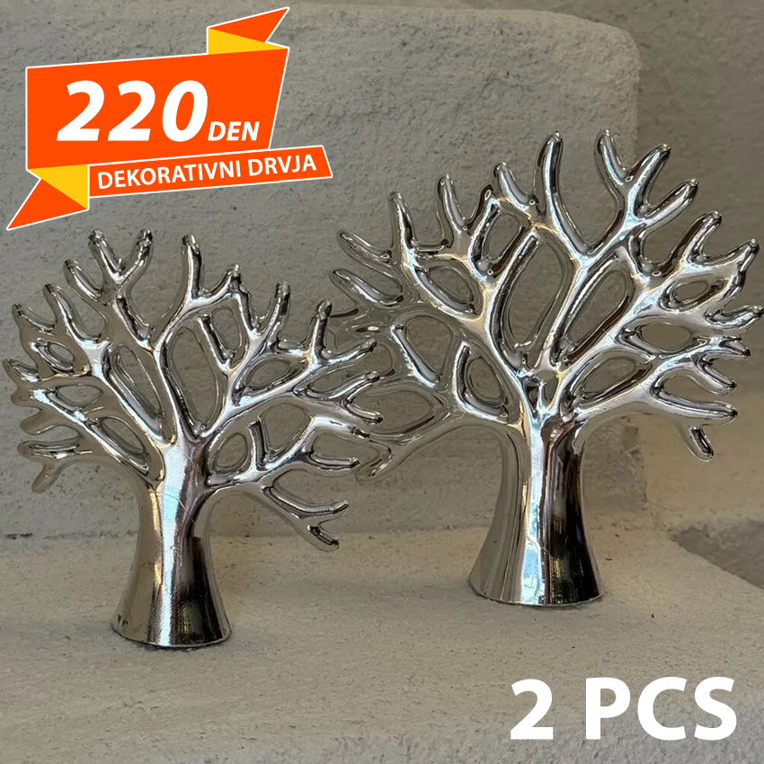 Set 2 Dekorativni Drvja