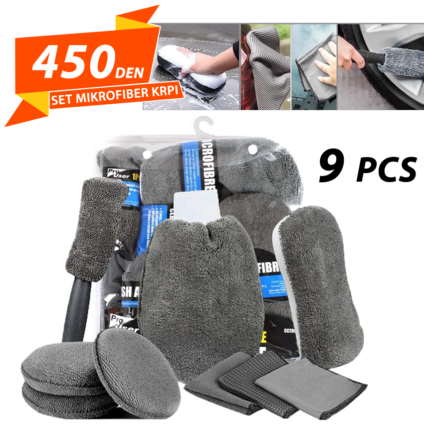 Set Mikrofiber Krpi 9 pcs