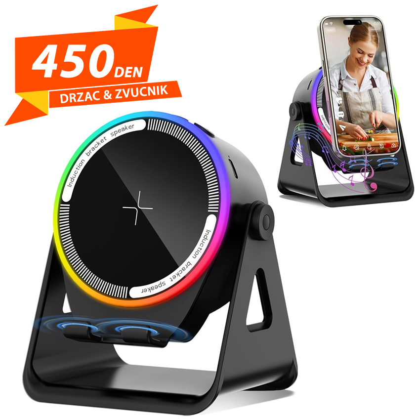 Drzac za Telefon & Bezicen Zvucnik 2vo1