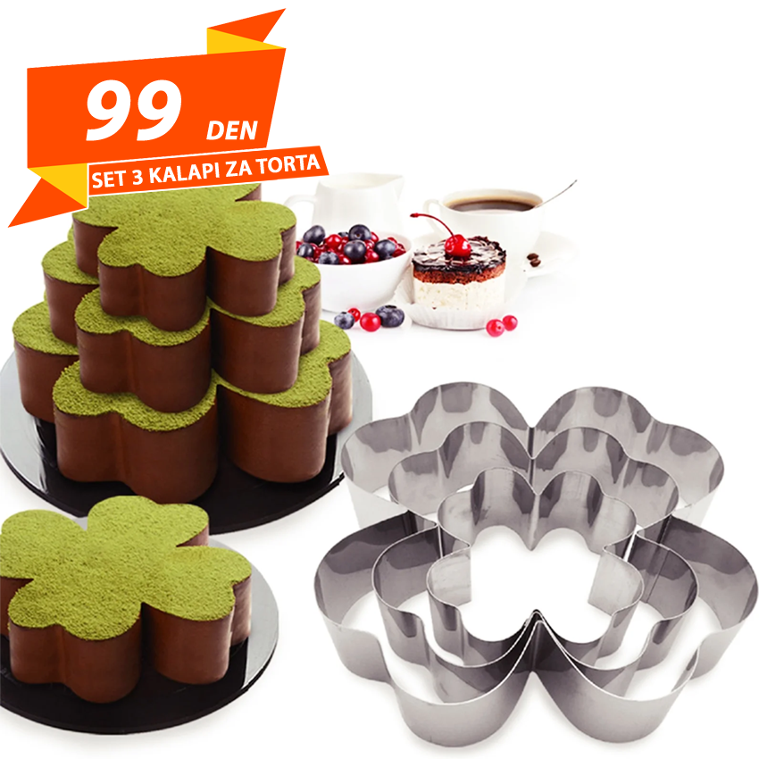 Set 3 Kalapi za Torta
