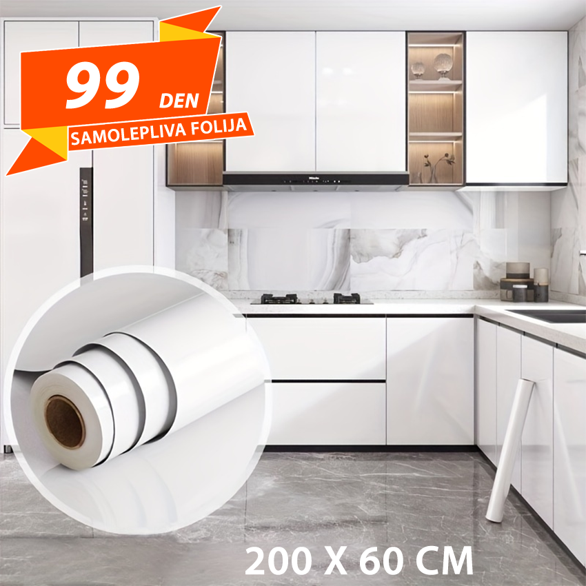 Samolepliva Folija Bela