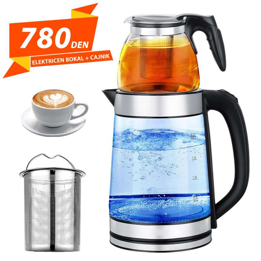 Elektricen Bokal + Cajnik 2vo1