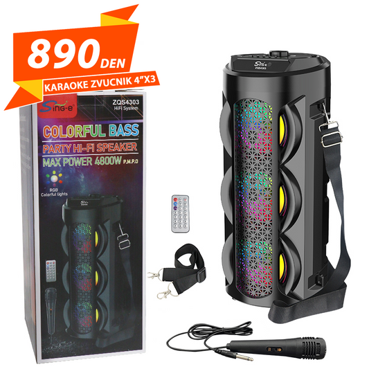 Karaoke Zvucnik 4" x3