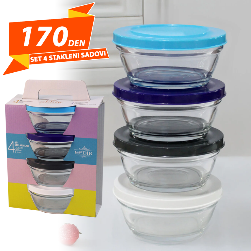 Set 4 Stakleni Sadovi