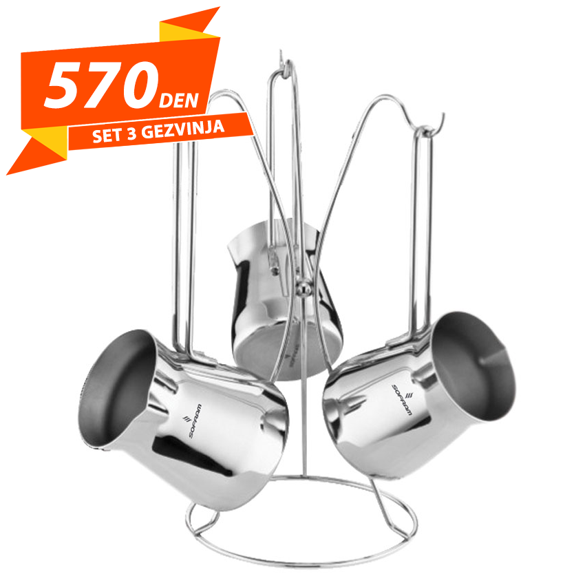 Set 3 Gezvinja so Drzac