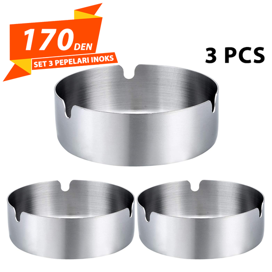 Set 3 Pepelari Inoks
