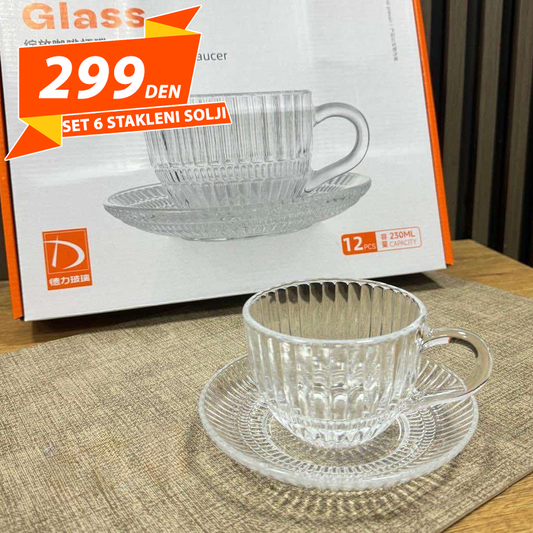 Set 6 Stakleni Solji