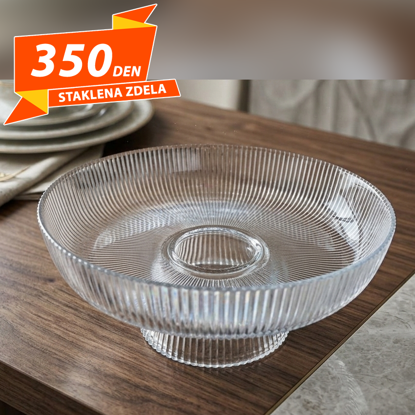 Staklena Zdela so Postolje