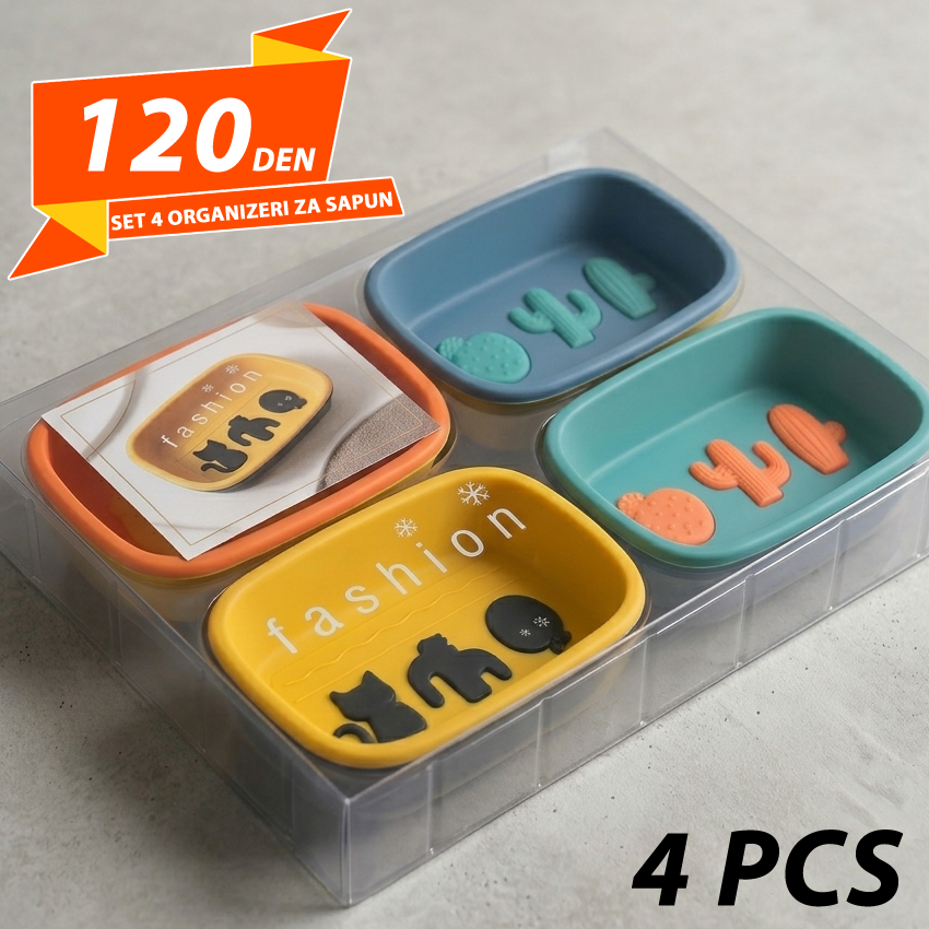 Set 4 Organizeri za Sapun