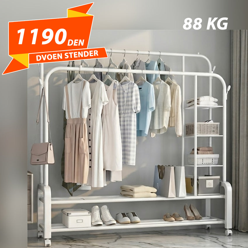 Dvoen Stender za Obleka 88 kg