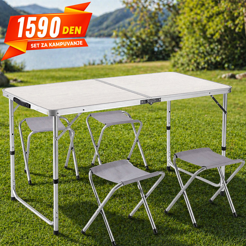 Aluminiumska Preklopna Masa so Stolcinja