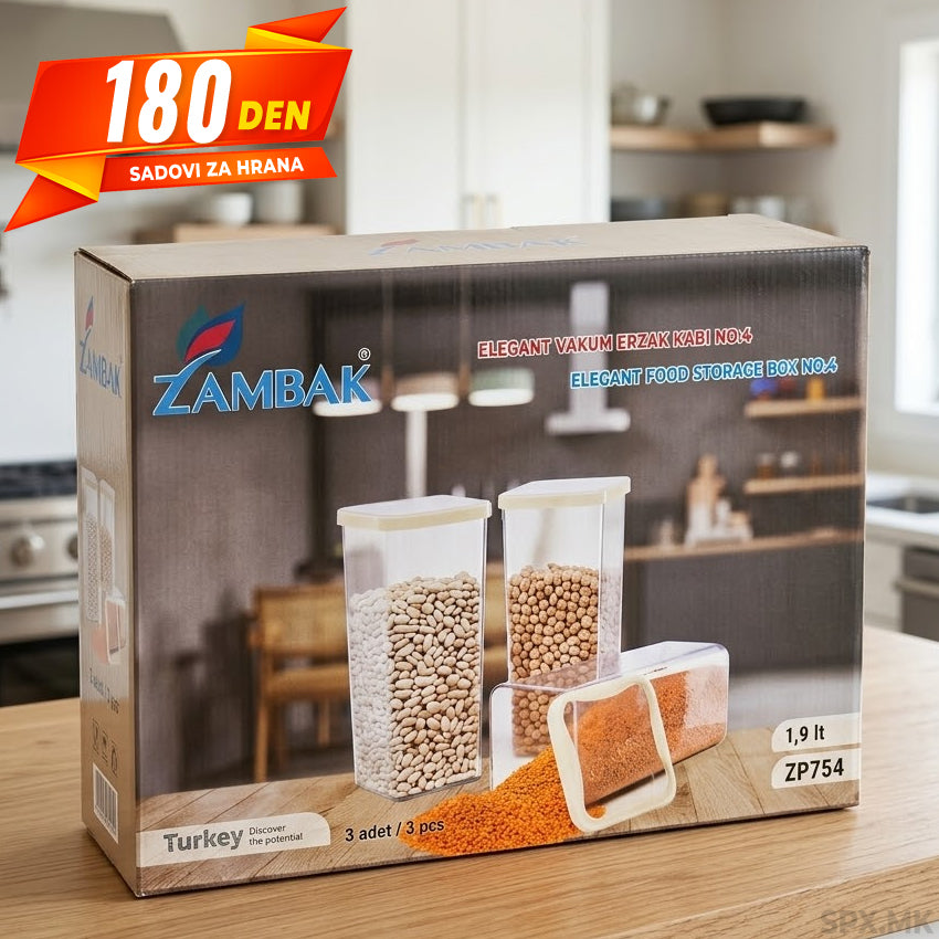 Set 3 Sadovi za Skladiranje Hrana
