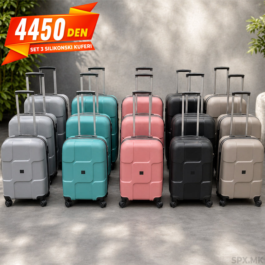Set 3 Silikonski Kuferi