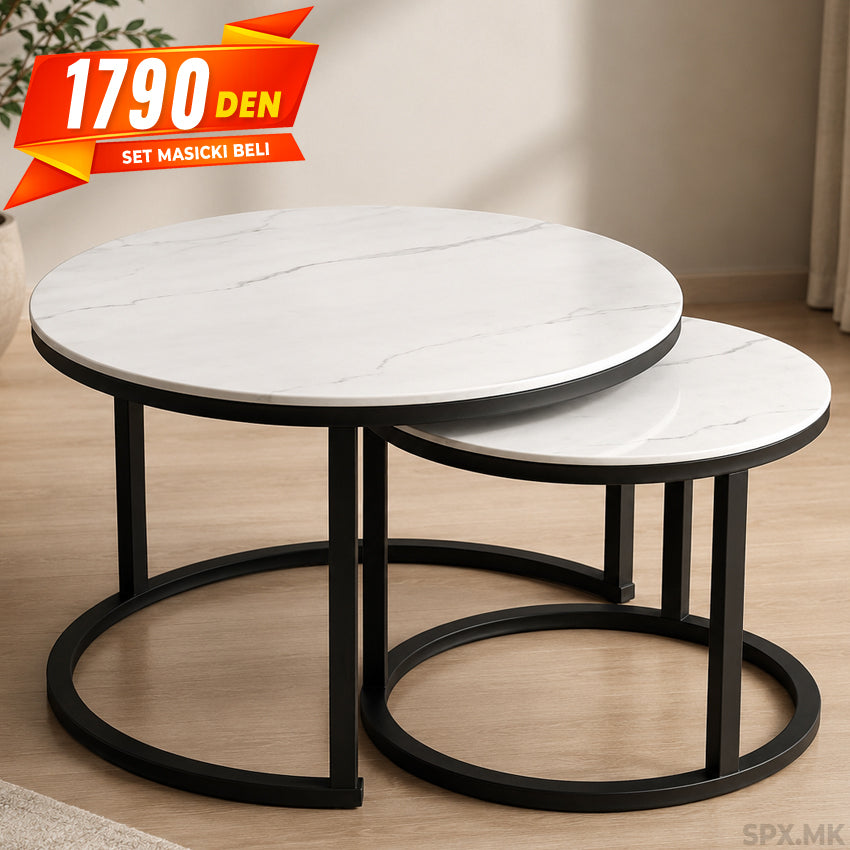 Set Masicki so Mermeren Efekt (Beli)