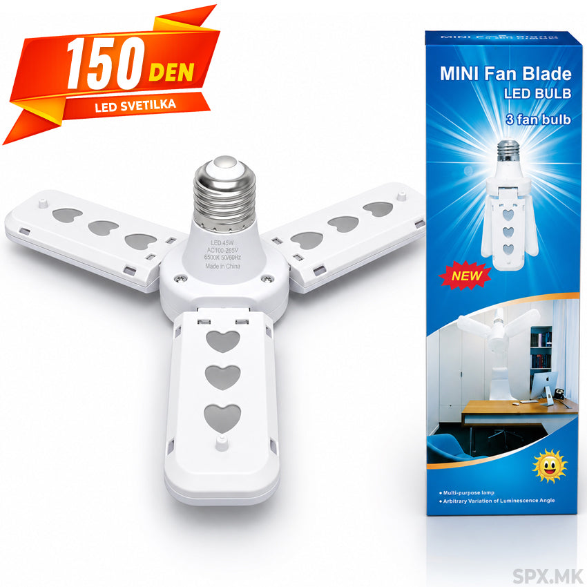 Led Svetilka so 3 Krila