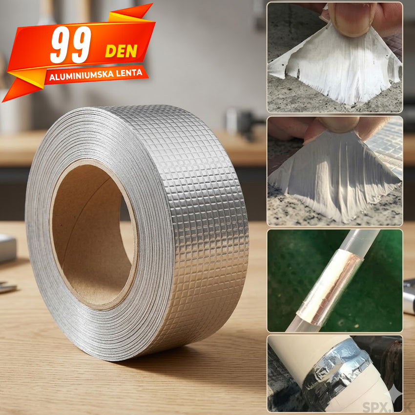 Aluminiumska Vodootporna Lepliva Lenta