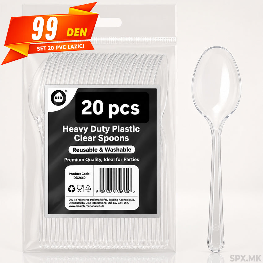 Set od 20 Plastični Lazici za Povekekratna Upotreba